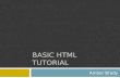 Basic HTML Tutorial
