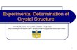 Experimental Determination of Crystal Structure
