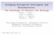 Bridging Biological Ontologies and Biosimulation: The Ontology of Physics for Biology
