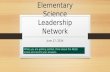 Elementary Science Leadership Network