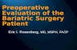 Preoperative Evaluation of the Bariatric Surgery Patient