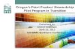 Oregon’s Paint Product Stewardship Pilot Program in Transition