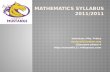 Mathematics Syllabus 2011/2011