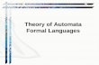 Theory of Automata Formal Languages