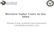 Relative Value Units in the MHS