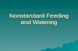 Nonstandard Feeding and Watering