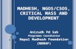 Madhesh, NGOs/CSOs, Critical Mass and Development
