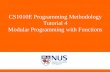 CS1010E Programming Methodology Tutorial 4 Modular Programming with Functions