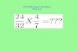 Multiplying Fractions Review