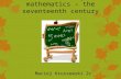 History of mathematics – the seventeenth century