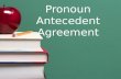 Pronoun Antecedent Agreement