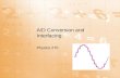 A/D Conversion and Interfacing