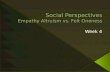 Social Perspectives Empathy Altruism vs. Felt Oneness