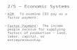 2/5 – Economic Systems