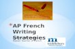 AP French  Writing Strategies