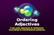 Ordering Adjectives