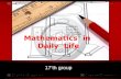 Mathematics  in  Daily  Life