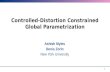 Controlled-Distortion Constrained Global  Parametrization