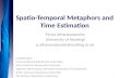 Spatio -Temporal Metaphors and Time Estimation