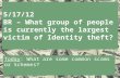 5/17/12 BR –  What group of people is currently the largest victim of Identity theft?