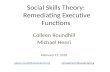 Social Skills Theory:  Remediating Executive Functions