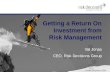 Getting a Return On Investment from Risk Management