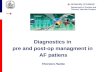 Diagnostics  in  pre and  post- op managment  in  AF  patiens