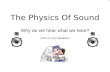 The Physics Of Sound