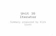 Unit 16 Iterator