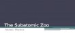 The Subatomic Zoo