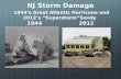 NJ Storm Damage 1944’s Great Atlantic Hurricane and 2012’s “ Superstorm”Sandy