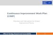 Continuous Improvement Work Plan (CIWP)