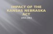 Impact of the Kansas Nebraska Act