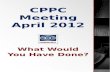 CPPC Meeting April 2012