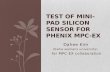 Test of mini-pad silicon sensor for PHENIX MPC- EX
