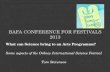 Bafa  conference for festivals 2013