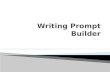 Writing Prompt Builder