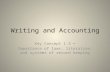 Writing and Accounting