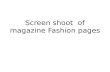 Screen shoot  of magazine Fashion pages