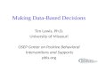 Making Data-Based Decisions
