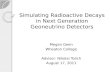Simulating Radioactive Decays in Next Generation  Geoneutrino  Detectors
