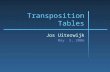 Transposition Tables