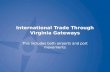 International Trade Through Virginia Gateways