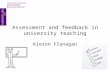 Assessment  and  feedback in university teaching