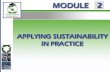IMPLEMENTING SUSTAINABLE PRACTICE