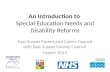 An Introduction to  Special Education Needs and Disability Reforms