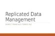 Replicated Data Management