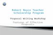 Robert  Noyce  Teacher Scholarship Program