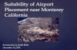 Suitability of Airport Placement near Monterey California
