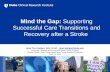 Mind the Gap:  Supporting  Successful Care Transitions and Recovery after a Stroke